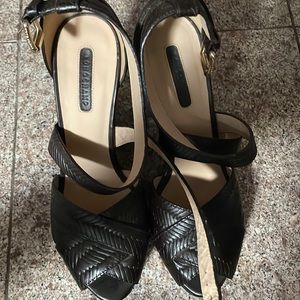 Ladies Wedge Mocha LongChamp size 36